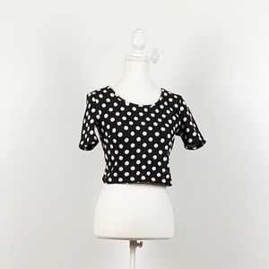 Por-a-dot forever21 Crop Top